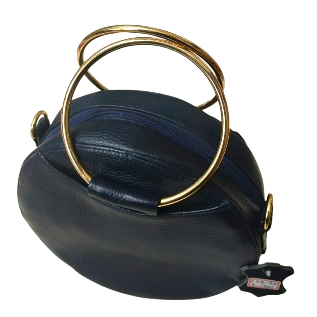 Blue Leather Bag